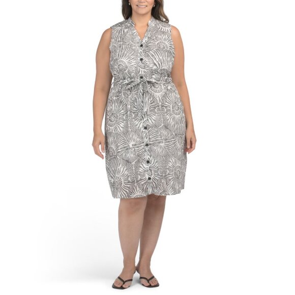 ESTELLE Print Nautilus Midi Dress - Picture 1 of 2